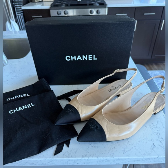 Chanel Slingback Flats - Picture 1 of 5